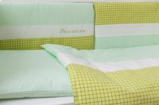 Постільний комплект 6 ел Twins Evo Хмаринки 4073-A-035, green, зелений